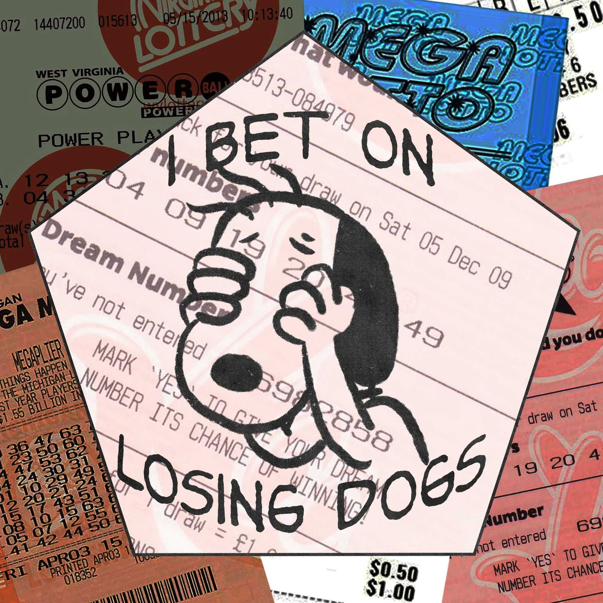 I BET ON LOSING DOGS STICKERS